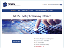 Tablet Screenshot of neos.cz